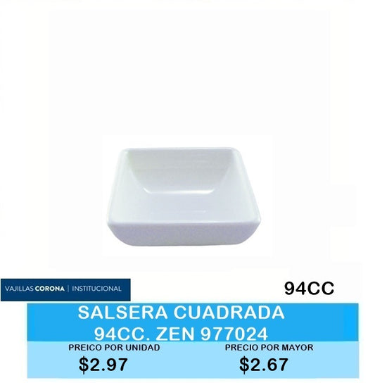 Salsero Cuadrado 94 cc Zen – Ref. 977024