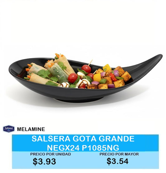SALSERO GOTA GRANDE NEGROX24 - P1085NG