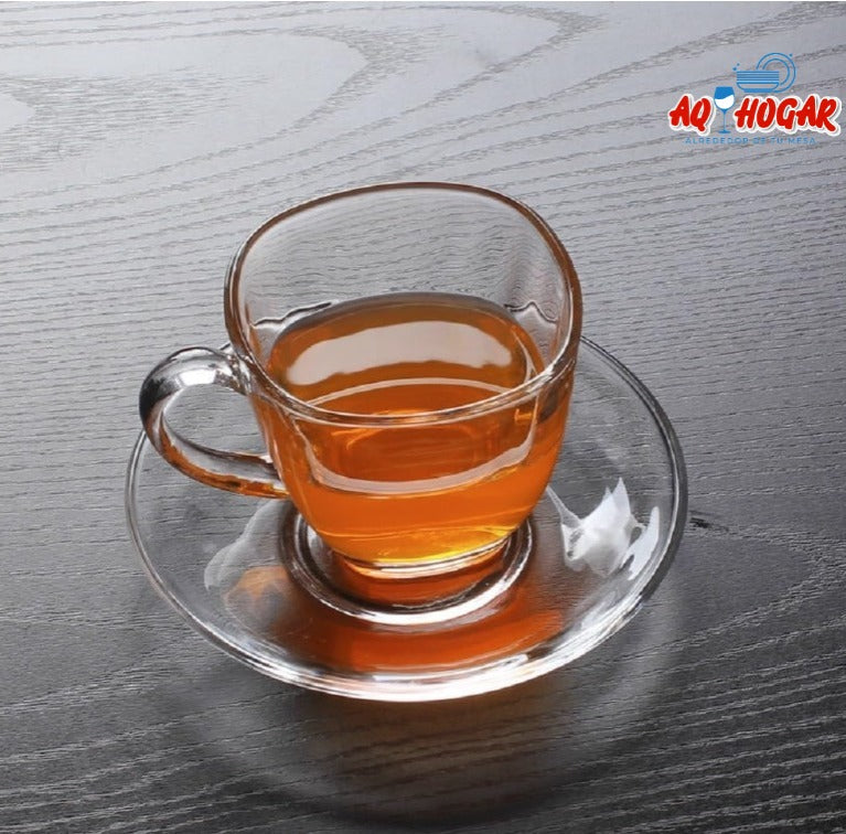 SET DE 6 PLATOS Y 6 TAZAS  80 ML