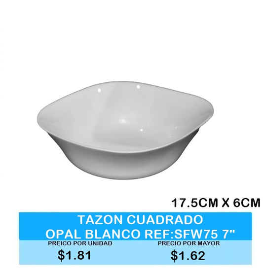 TAZON CUADRADO OPAL BLANCO REF SFW75 7