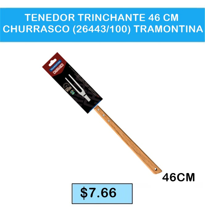 TENEDOR TRINCHANTE 46CM CHURRASCO 26443 100 TRAMONTINA