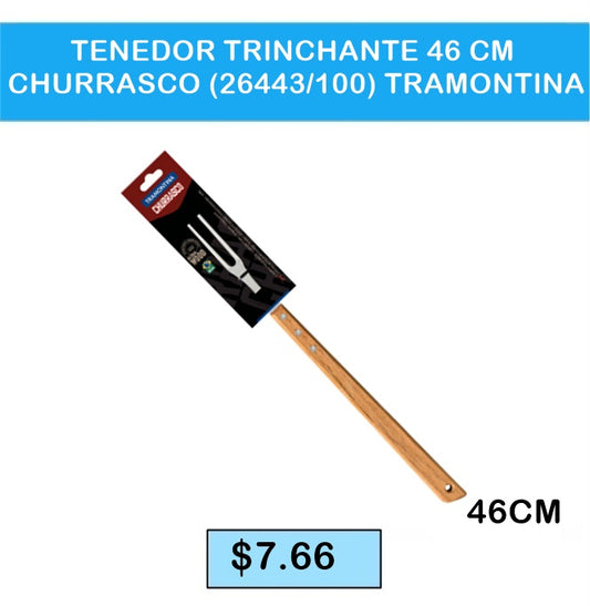 TENEDOR TRINCHANTE 46CM CHURRASCO 26443 100 TRAMONTINA
