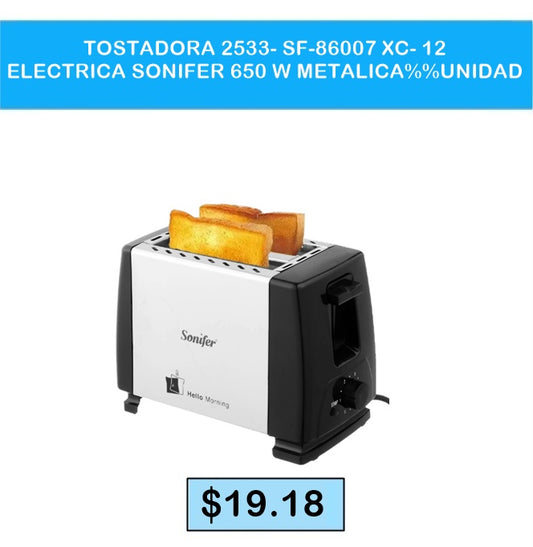 TOSTADORA METALICA  2533 SONIFER 650 W