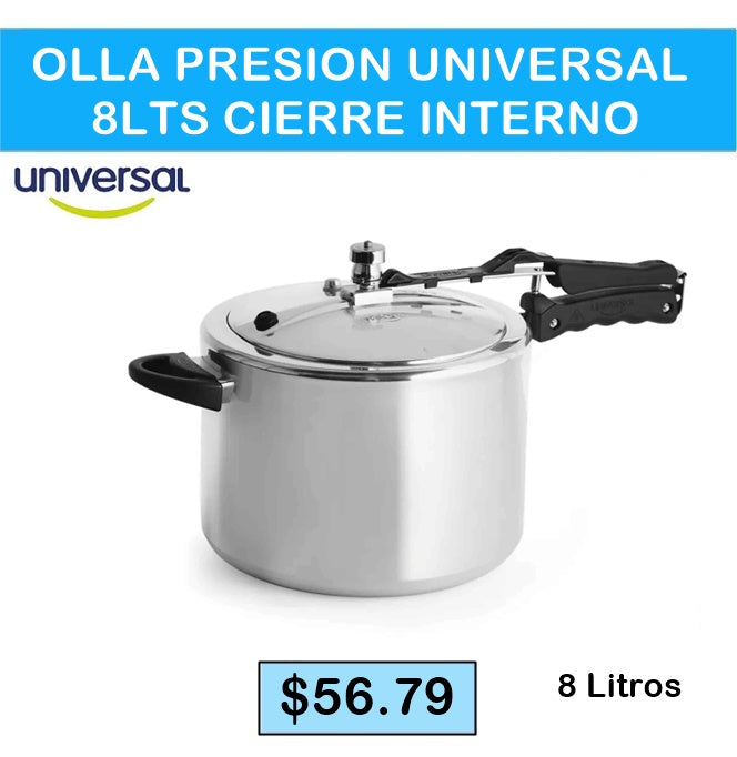 Combo Olla de Presion Universal 8LTS Cierre Interno