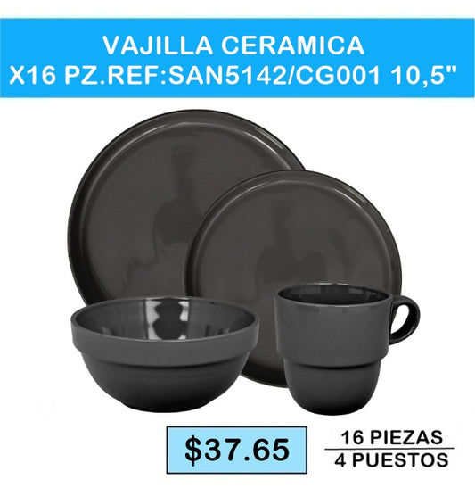 VAJILLA CERAMICA SAN 5142 CG 001