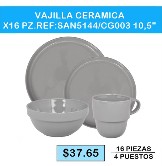 VAJILLA CERAMICA SAN 5144 CG 003