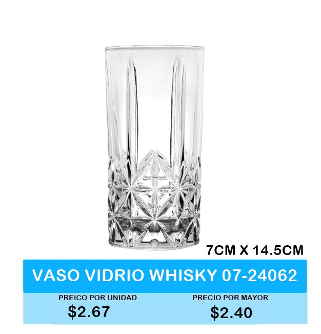 VASO VIDRIO WHISKY 07-24062