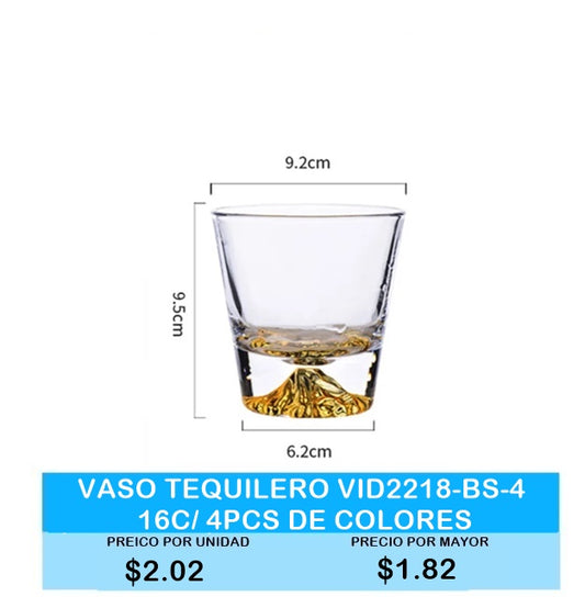 VASO TEQUILERO  DE COLORES