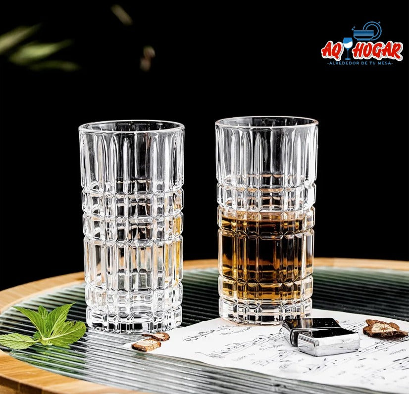 VASO VIDRIO X8 PZ. REF:P100913/8CB (13OZ)/07-24055