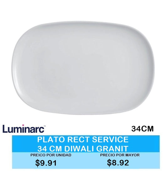 PLATO RECT SERVICE 34CM DIWALI GRANIT