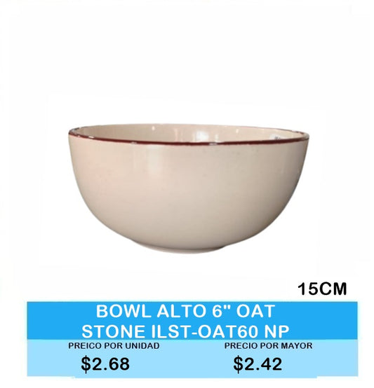 🥣 Bowl Alto 6" Oat Stone ILST-OAT60 NP