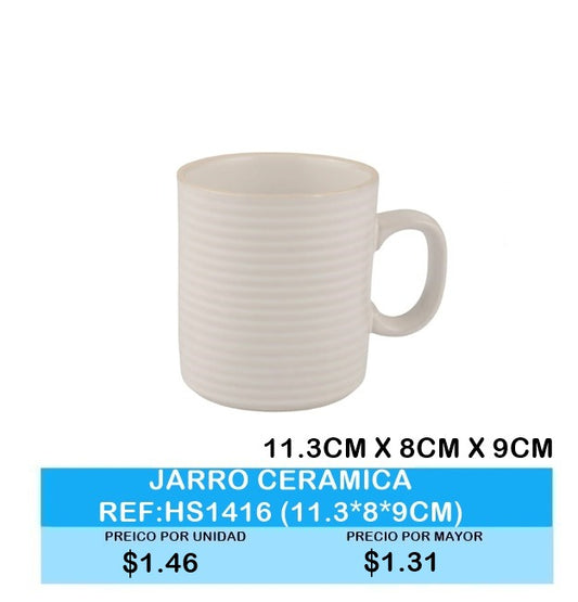 JARRO CERAMICA 11.3*8CM *9CM  REF:HS1416