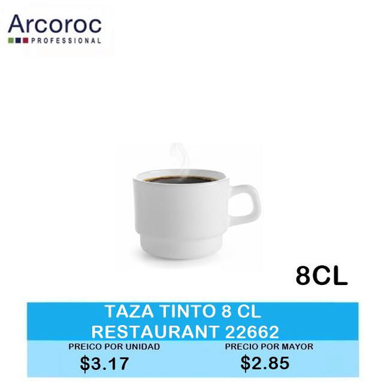 TAZA TINTO 8 CL RESTAURANTE 22662