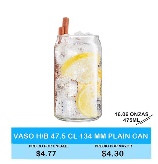 VASO H/B 47.5 CL 134 MM PLAIN CAN