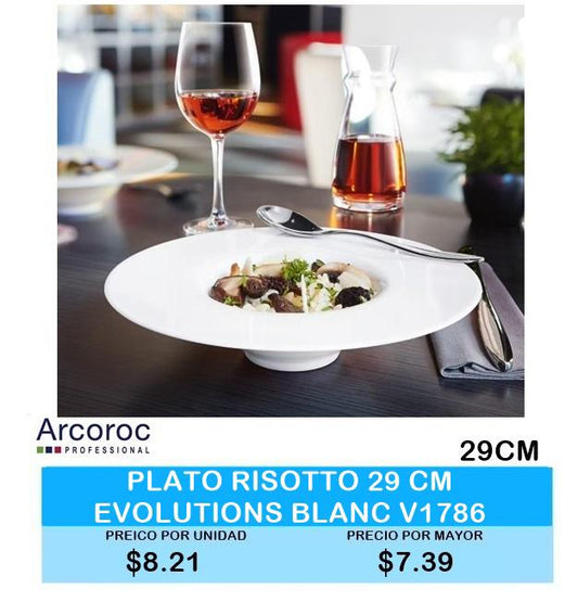 PLATO RISOTTO 29CM EVOLUTIONS BLANC V1786