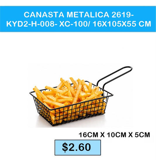 CANASTA METÁLICA 2619-KYD2-H-008-XC100 – 16 × 10 × 5 CM