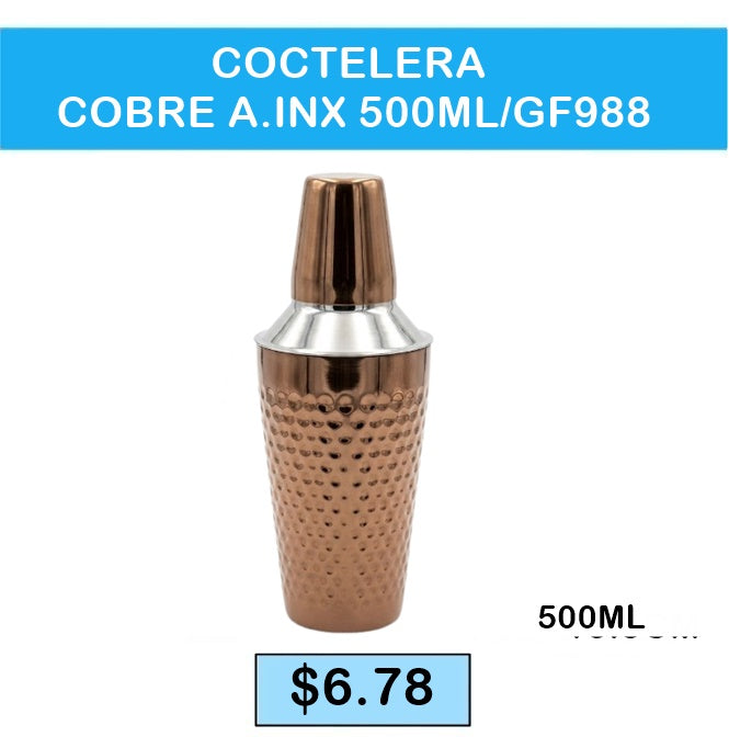COCTELERA COBRE A.INX 500ML/GF988