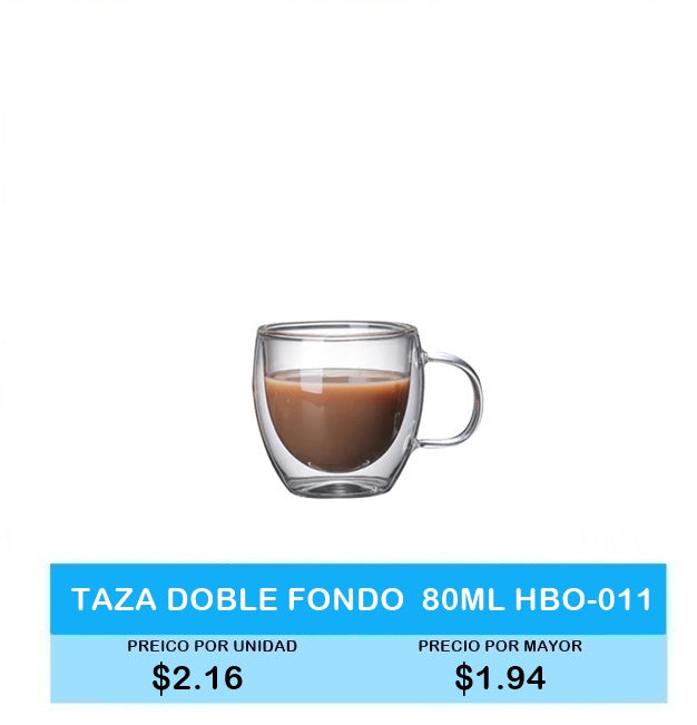 TAZA DOBLE FONDO  80ML HBO-011