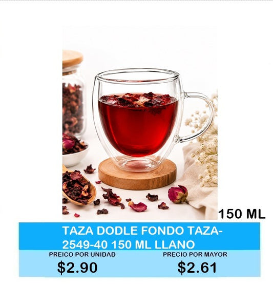 TAZA DODLE FONDO TAZA-2549-40 150 ML LLANO