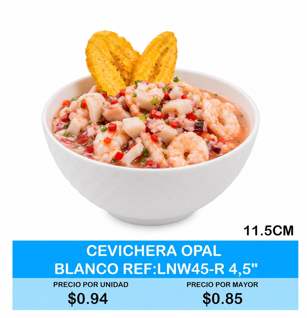 CEVICHERA OPAL BLANCO REF:LNW45-R 4,5"