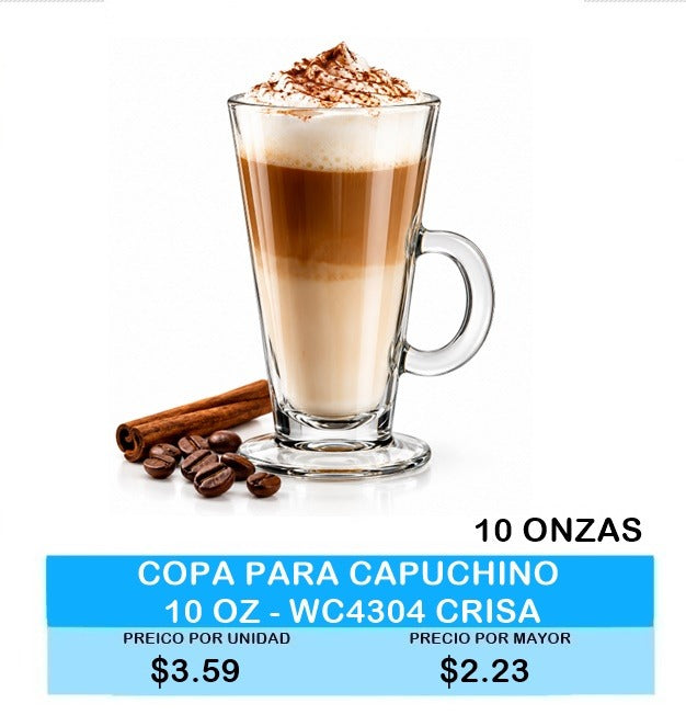 COPA PARA CAPUCHINO 10 OZ - WC4304 CRISA