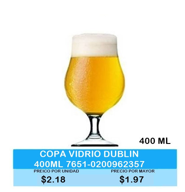 COPA VIDRIO DUBLIN 400ML 7651-0200962357