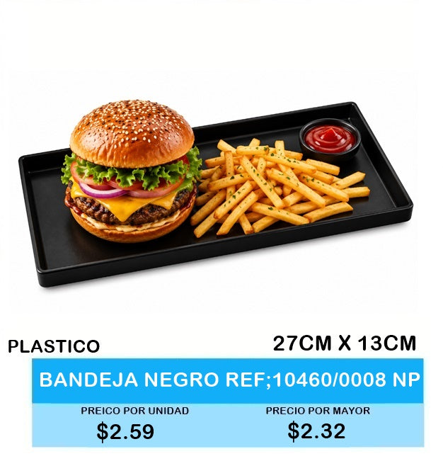 BANDEJA NEGRO REF;10460/0008 NP