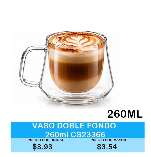 VASO DOBLE FONDO 260ml CS23366