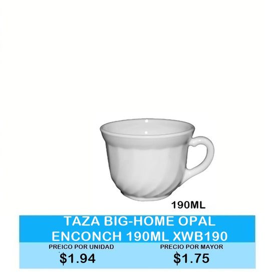 Taza Big-Home Opal ENCONCH 190ML XWB190