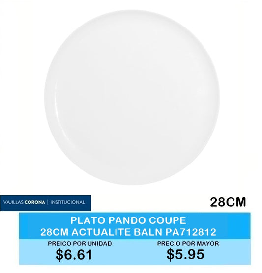 PLATO PANDO COUPE 28CM ACTUALITE