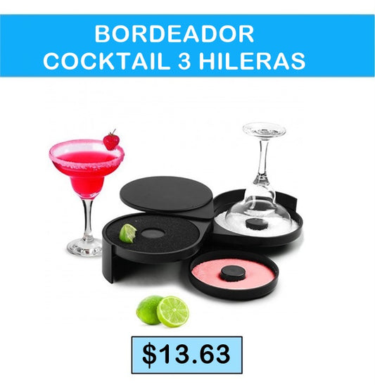 BORDEADOR COCKTAIL 3 HILERAS