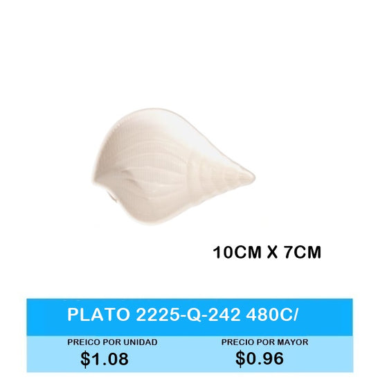 Plato salsero en forma de marisco