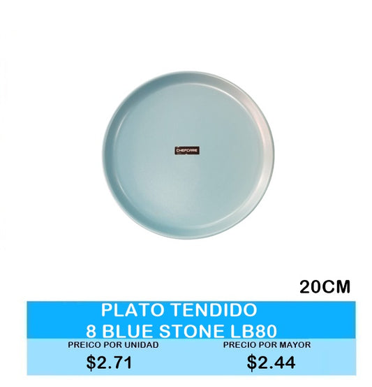 PLATO TENDIDO 8 BLUE STONE LB80