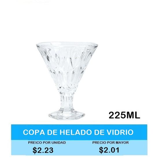 Copa de Helado de Vidrio