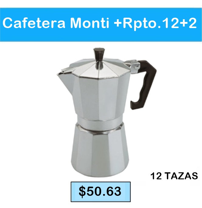 Cafetera Monti+Rpto. 12+2