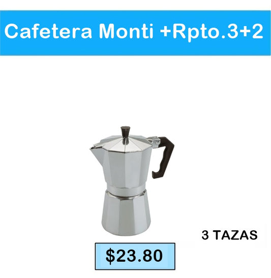 Cafetera Monti+Rpto. 3+2