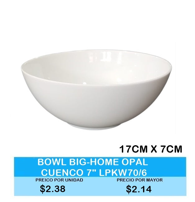 BOWL BIG-HOME OPAL CUENCO 7' LPKW70/6