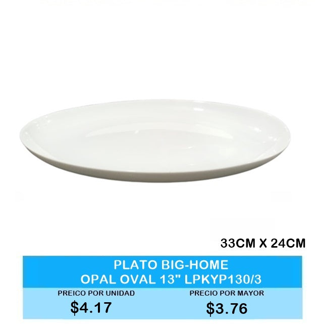 PLATO BIG-HOME OPAL OVAL 13" LPKYP130/3