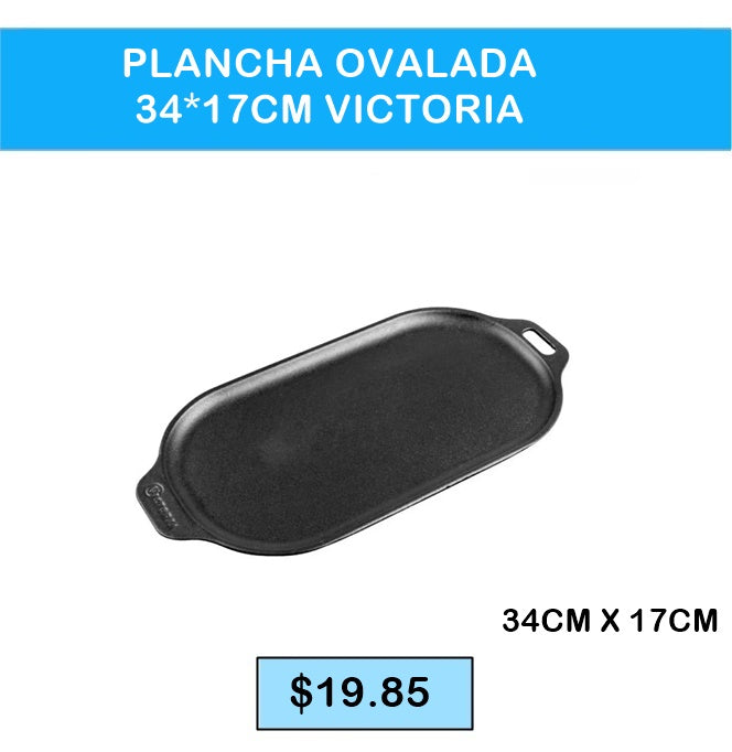 PLANCHA OVALADA 34"17CM VICTORIA