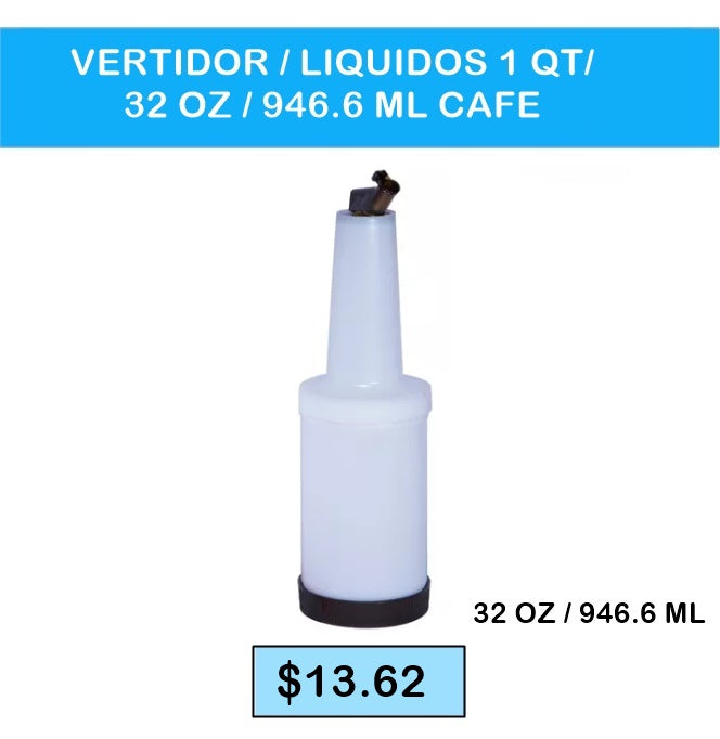 VERTIDOR LIQUIDOS 1QT/32 ONZ 946.6ML CAFE