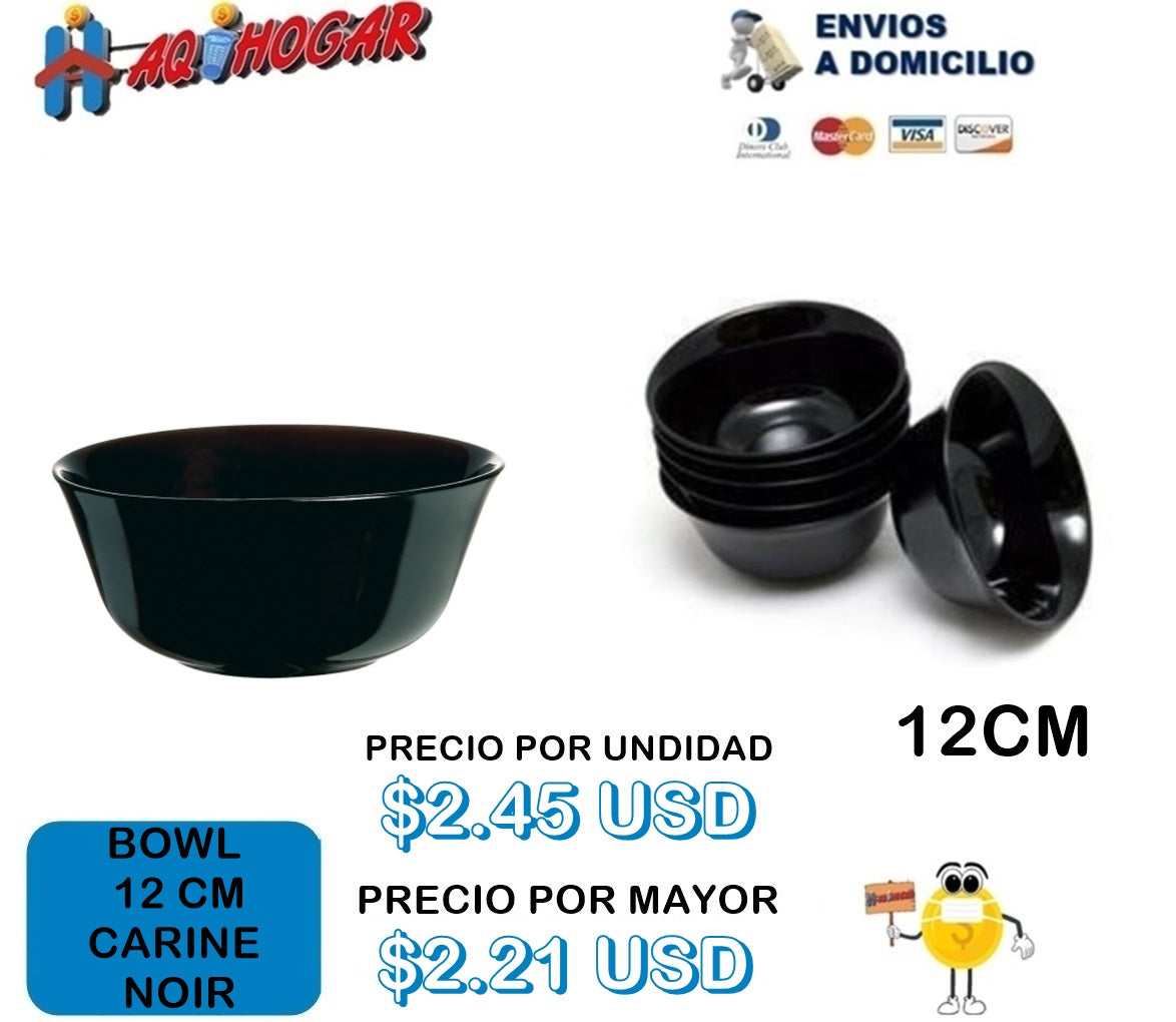 Bowl 12cm Carine Noir