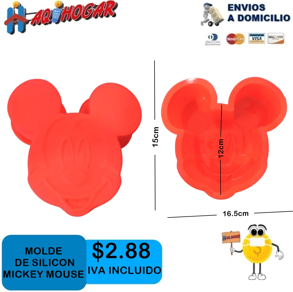 Molde de silicon Mickey Mouse