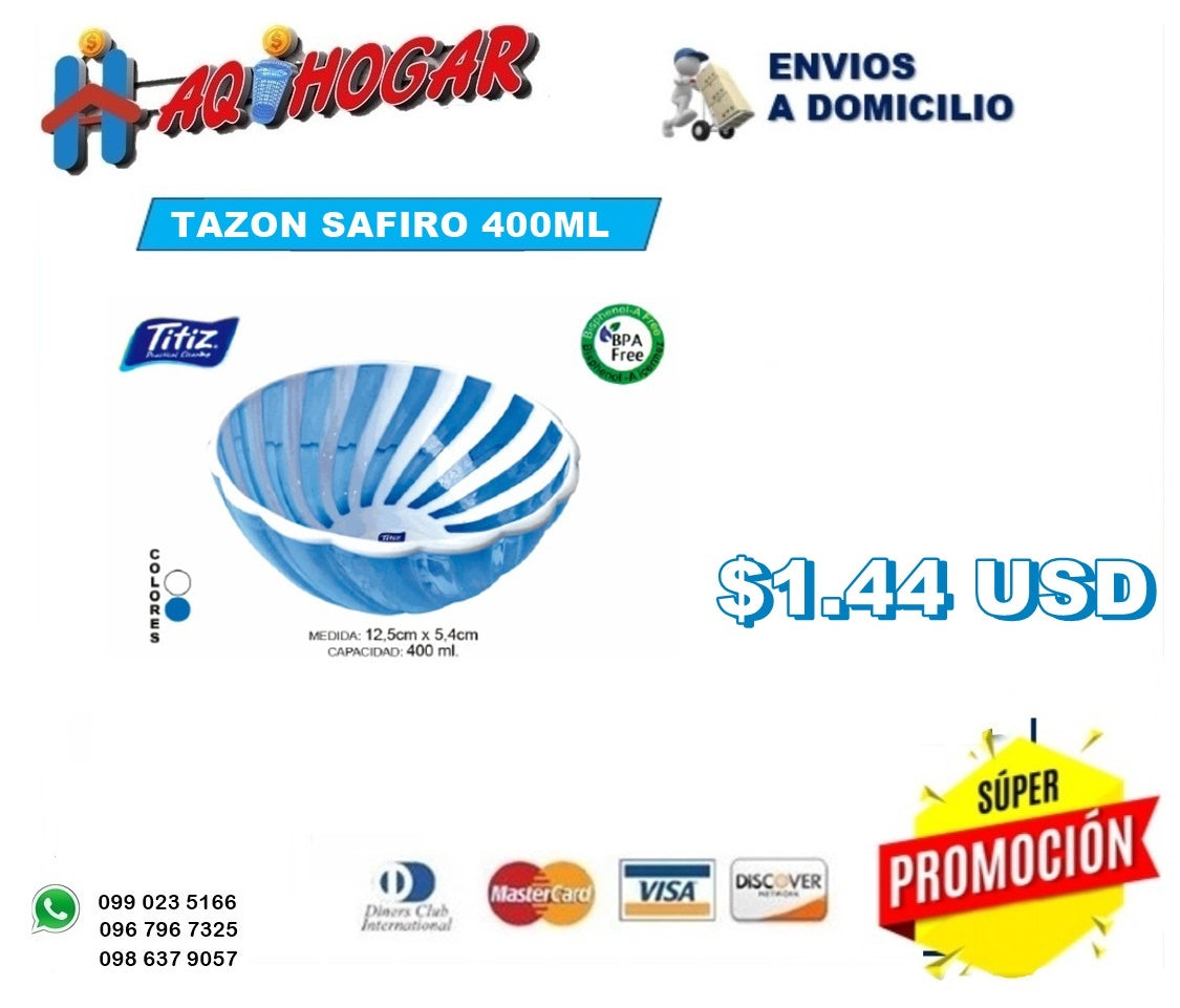 Tazon Safiro 400ml Titiz